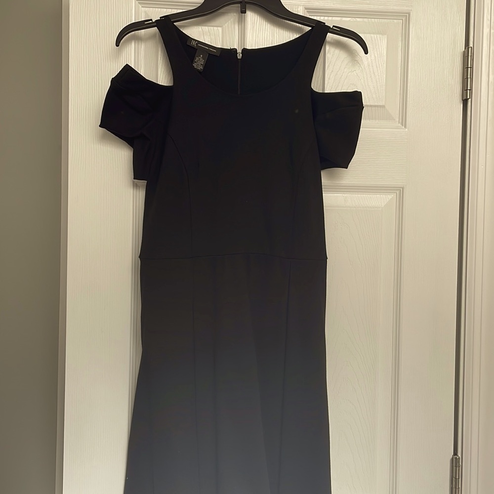 Black Exposed Shoulder INC Dress